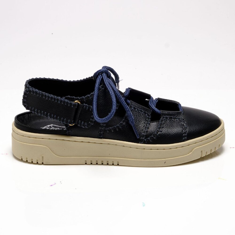 🆕 FREE PEOPLE Thirty Love Cutaway Sneakers / Black NIB Sz 9 - Picture 6 of 10